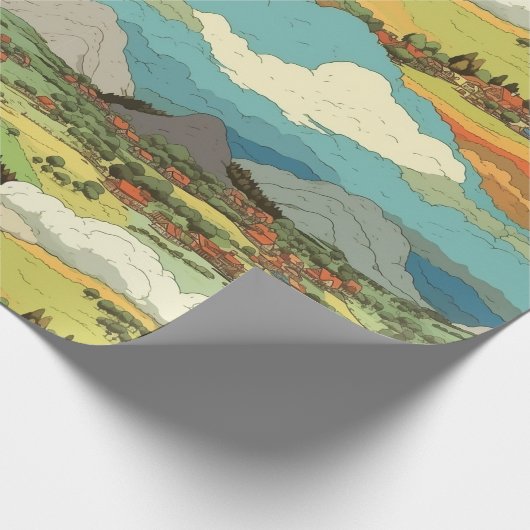 Ghibli World - Kouds en bergpapier voor het verpak Cadeaupapier (Hoek)