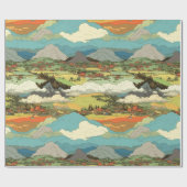 Ghibli World - Kouds en bergpapier voor het verpak Cadeaupapier (Vlak)