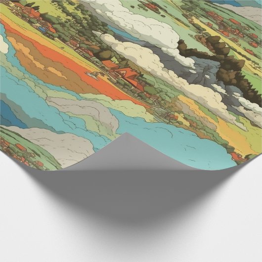 Ghibli World - Kouds en bergpapier voor het verpak Cadeaupapier (Hoek)