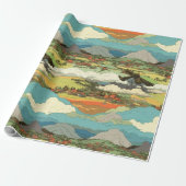 Ghibli World - Kouds en bergpapier voor het verpak Cadeaupapier (Uitgerold)