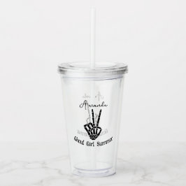 Ghillie Meisje Zomer Skelet Vredesteken Gepersonal Acryl Drinkbeker