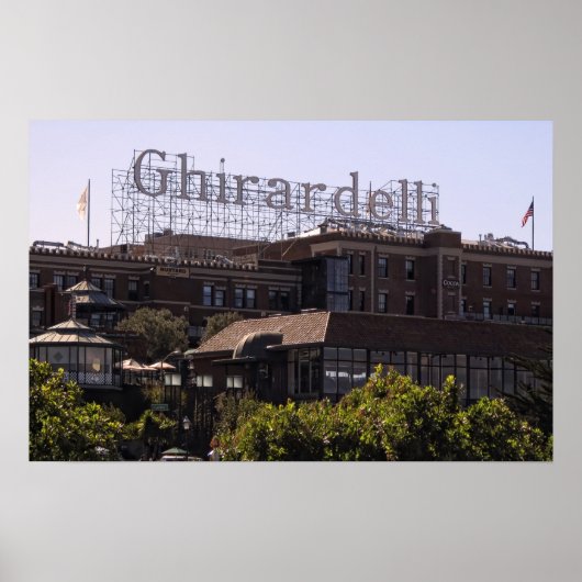 GHIRARDELLI-QUARE in SAN FRANCISCO Poster (Voorkant)