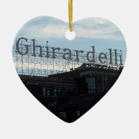 Ghirardelli Square - San Francisco Keramisch Ornament (Voorkant)