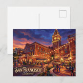 Ghirardelli Square VS Briefkaart (Voorkant / Achterkant)