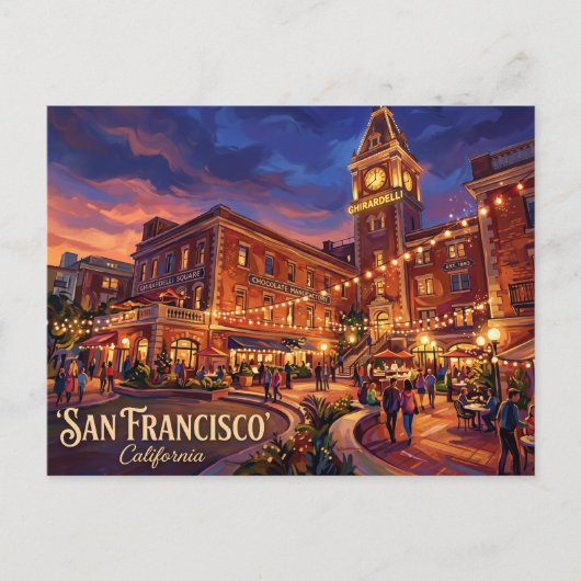 Ghirardelli Square VS Briefkaart (Voorkant)