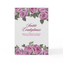 Ghirlanda di Anemoni Simpatia Sympathy Italian