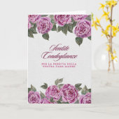 Ghirlanda di Anemoni Simpatia Sympathy Italian Kaart (Gele Bloem)