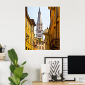 Ghirlandina, Modena dome's Tower bell, Italië Poster (Thuiskantoor)
