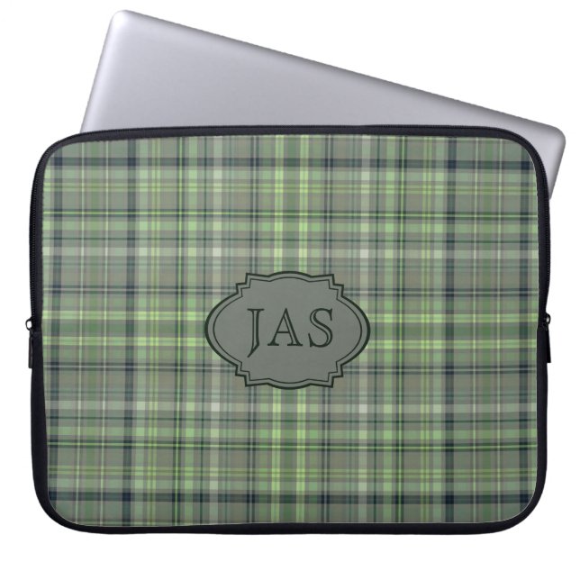Ghlas Pset w/Initialen Laptop Sleeve (Voorkant)