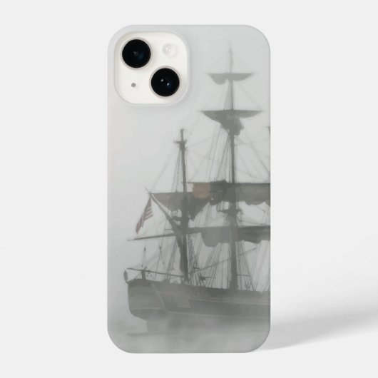 Ghocharate pirate Ship Grey Haunted Sailor iPhone Hoesje (Achterkant)