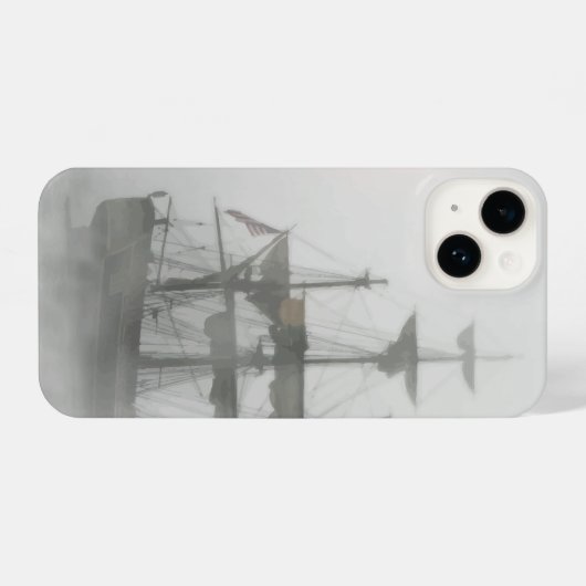 Ghocharate pirate Ship Grey Haunted Sailor iPhone Hoesje (Achterkant horizontaal)