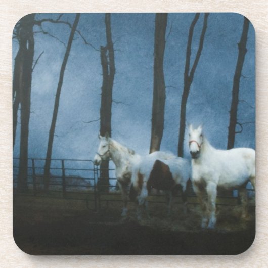 Ghoestpaarden in Midnight Drankjes Onderzetter (Voorkant)