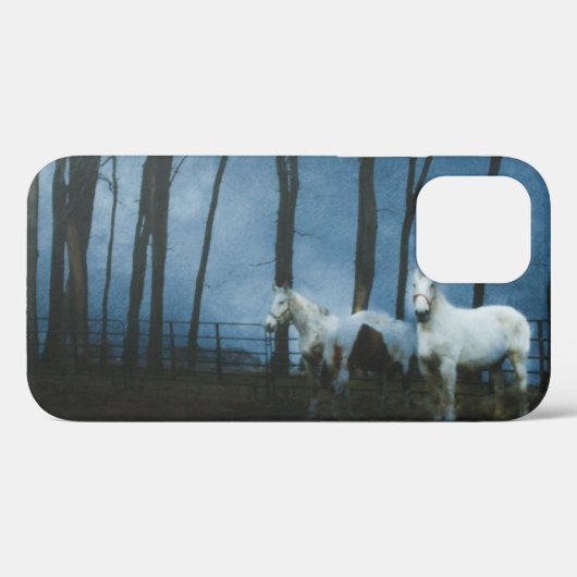 Ghoestpaarden in Midnight Hoesje-Mate iPhone Case (Achterkant (horizontaal))