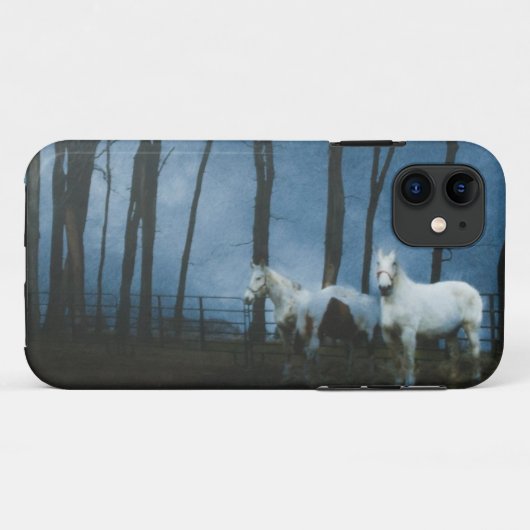 Ghoestpaarden in Midnight Hoesje-Mate iPhone Case (Achterkant (horizontaal))
