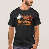 Ghofelijke groetings Halloween Ghost Costume T-Shi T-shirt (Voorkant)