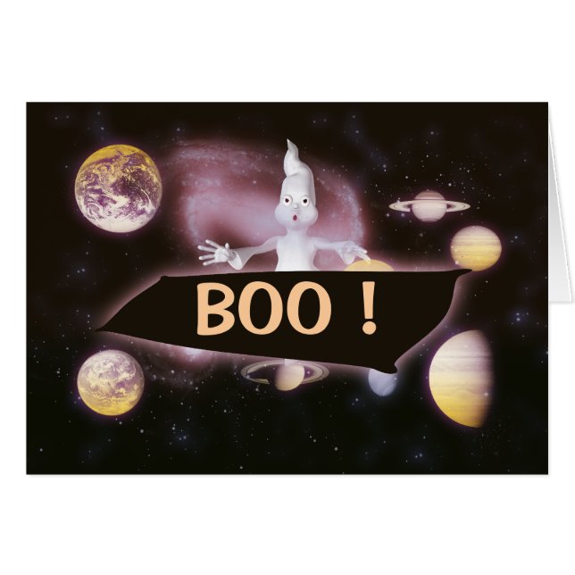 Ghofelijke verrassingskaarten voor ruimtegebruik - (Voorkant Horizontaal)