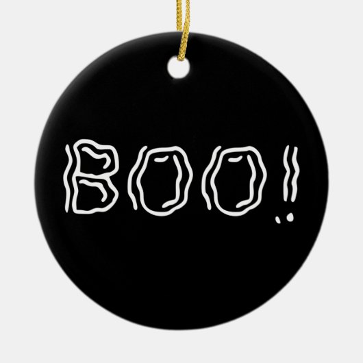 Ghoffelijk Boo! Keramisch Ornament (Voorkant)