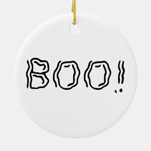 Ghoffelijk Boo! Keramisch Ornament (Achterkant)
