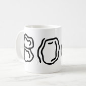 Ghoffelijk Boo! Koffiemok (Voorkant links)