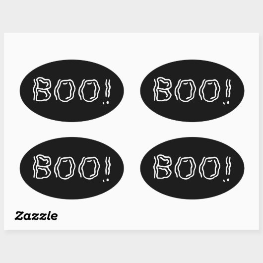 Ghoffelijk Boo! Oval Sticker (Vel)