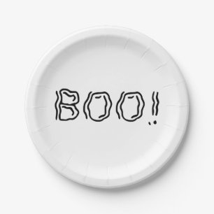 Ghoffelijk Boo! Papieren Bordje