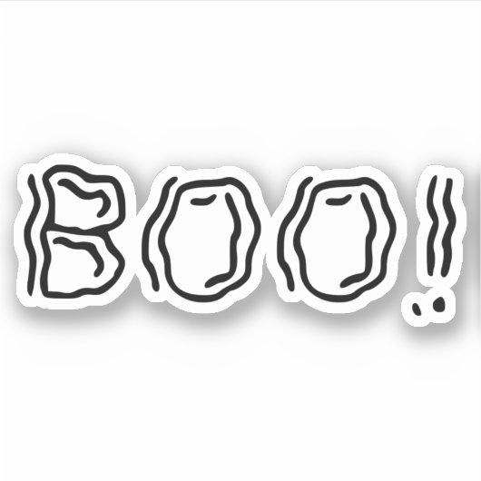 Ghoffelijk Boo! Sticker (Voorkant)