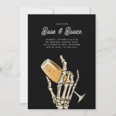 Ghofst Champagne "Boos & Booze" Halloween Party Kaart (Voorkant)