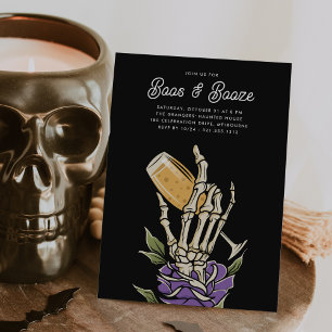 Ghofst Champagne "Boos & Booze" Halloween Party Kaart