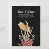 Ghofst Champagne "Boos & Booze" Halloween Party Kaart (Voorkant)