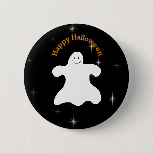Ghoily Happy Halloween Pin Ronde Button 5,7 Cm (Voorkant)