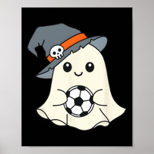 Ghoooal Voetbal Geest Halloween Grappig Voetbal Ha Poster