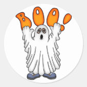 GhoPF Boo Ronde Sticker (Voorkant)
