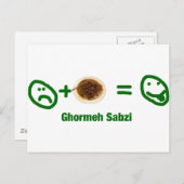 Ghormeh Sabzi Briefkaart (Voorkant / Achterkant)
