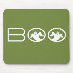 Ghoruimtevaarder Boo Mousepad, groen en wit Muismat