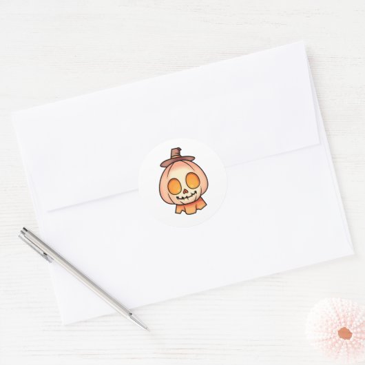 Ghoskin. Ronde Sticker (Envelop)