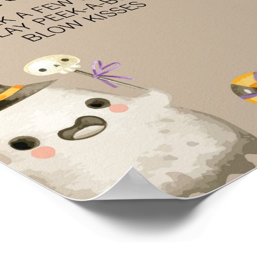  Ghost 1e Verjaardag Mijlpaal teken Poster (Hoek)