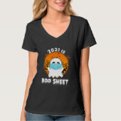 Ghost 2021 is Boo Sheet - Funny Halloween T-shirt (Voorkant)
