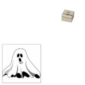 Ghost 2 illustratie, kunststempel rubberstempel (Gestempeld)