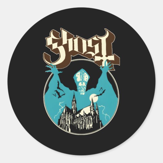 Ghost â€"Opus Ronde Sticker (Voorkant)