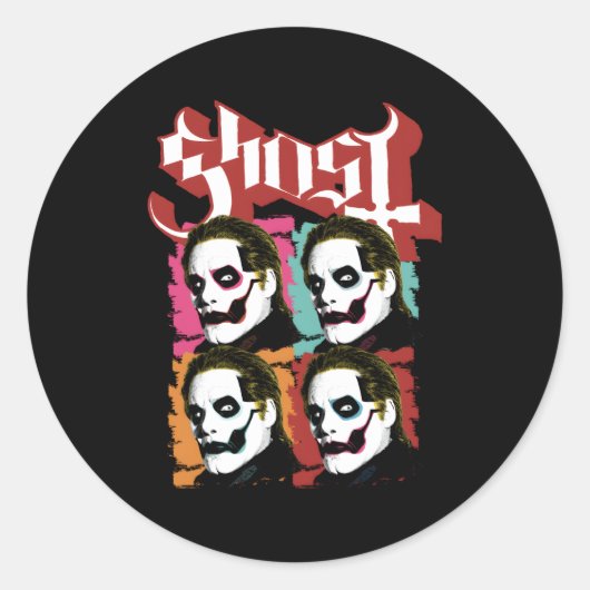 Ghost â€"Pop Ronde Sticker (Voorkant)
