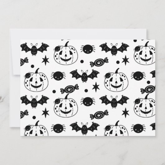 Ghost Adoption Oranje Halloween Party Certificaat (Achterkant)