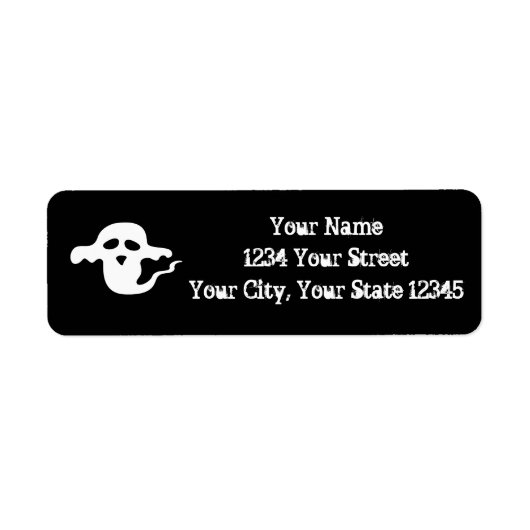 Ghost-adreslabel Etiket (Voorkant)