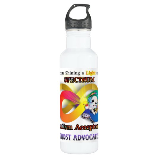 Ghost Advocates voor Autisme Waterfles Waterfles (Voorkant)