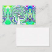 Ghost Alien (woorden toevoegen) Visitekaartje (Voorkant / Achterkant)