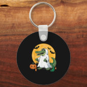 Ghost Alligator Halloween Soky Gator Lovers Sleutelhanger (Voorkant)