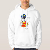 Ghost als politieagent met klokkenluider hoodie (Voorkant)