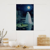 Ghost and Frog Kunstprint Moeras Maneschijn Olie Poster (Keuken)