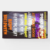 Ghost and Goblins Haunting Night Quote Spandoek (Horizontaal)