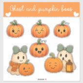 Ghost and Pumpkin Boos Sticker Sheet (Vel)