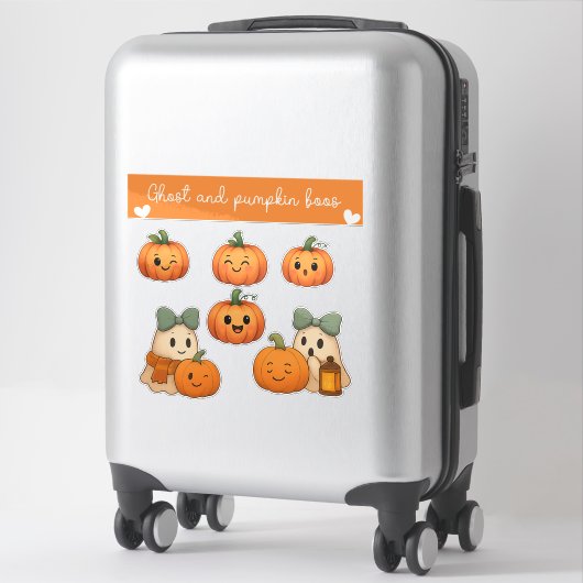 Ghost and Pumpkin Boos Sticker Sheet (Koffer)